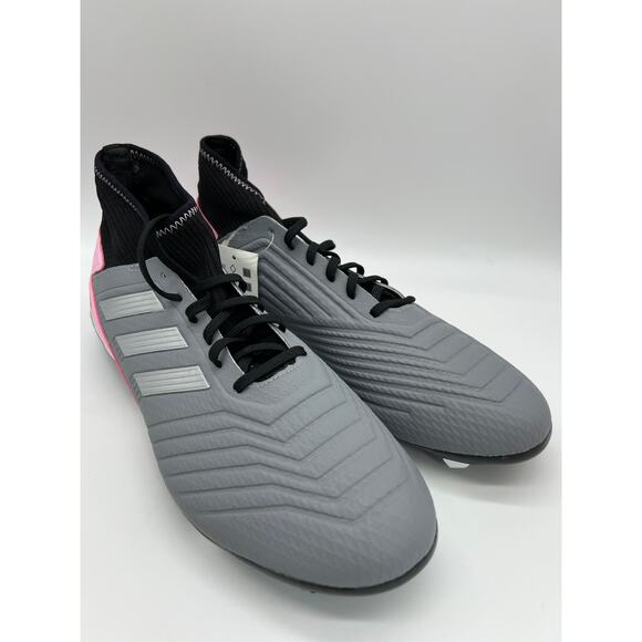 adidas Women's Predator 19.3 FG Soccer Cleats F97528 Grey/Pink Size 12 NWT - Picture 6 of 16